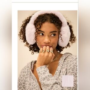 Fluffy Pink  Earmuffs